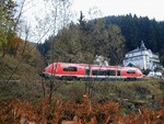 Die Berg-und Schwarzatalbahn am Waldfrieden Schwarzmühle Foto A.Fröbel