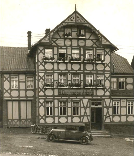 Gasthof Anker  Meuselbach - historische Ansicht